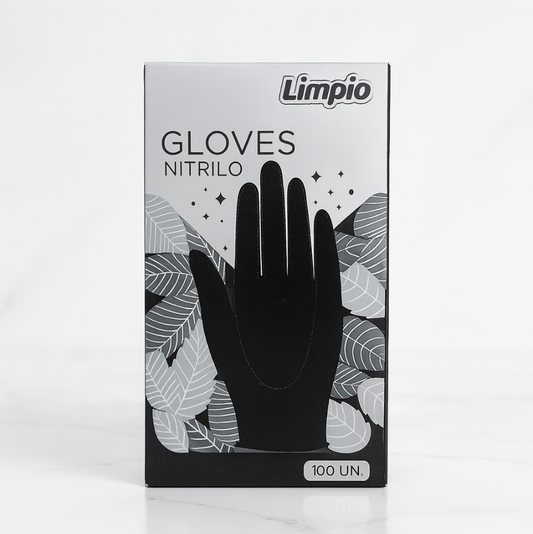 Guantes de nitrilo sintético negro