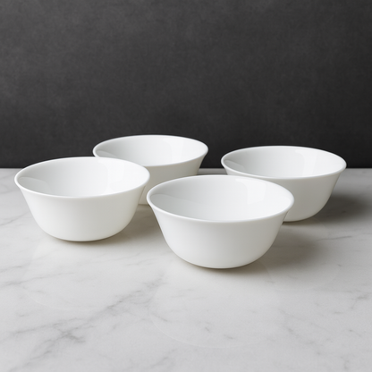 Plato de vidrio templado blanco