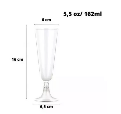 25 Copas De Champagne Copa Acrilico Copas Champaña 162ml