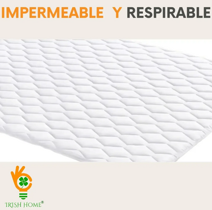 Cubre Colchón protector impermeable lavable transpirable y ajuste elástico Super King