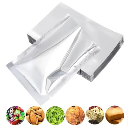 Set 100 Bolsas Papel De Aluminio Sellado Al Vacío 39x28cm