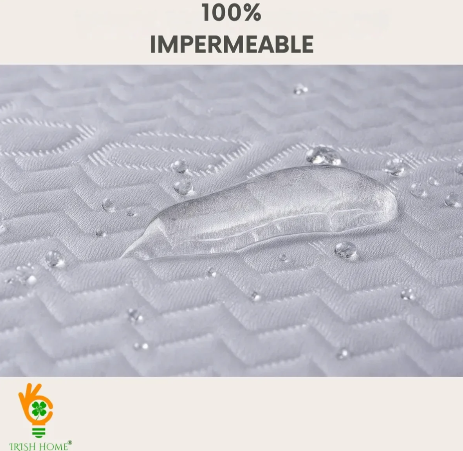 Cubre Colchón protector impermeable lavable transpirable y ajuste elástico Super King
