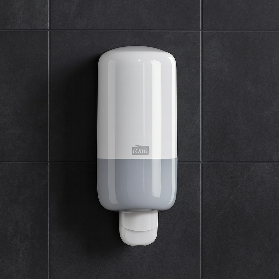 Dispensador de Jabón Líquido Tork – Capacidad 1 Litro (Color Blanco)