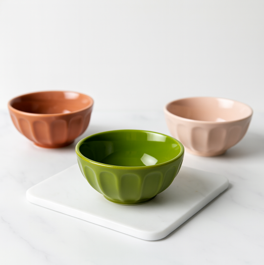 Set de 3 pocillos de colores