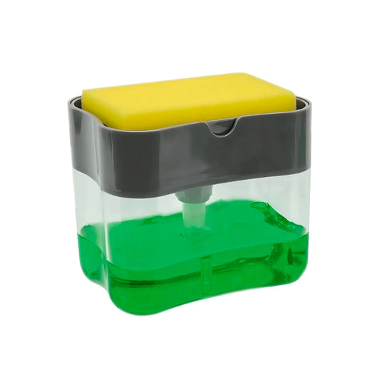 Dispensador de Jabón Lavalozas con Bomba y Recipiente – Color Gris